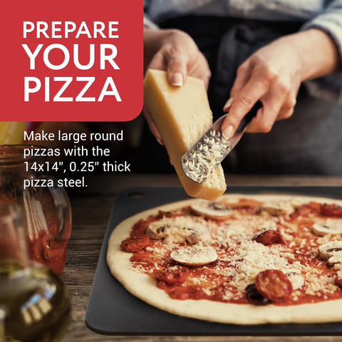 IMPRESA pizza stone excels at heat retention for quick, even baking