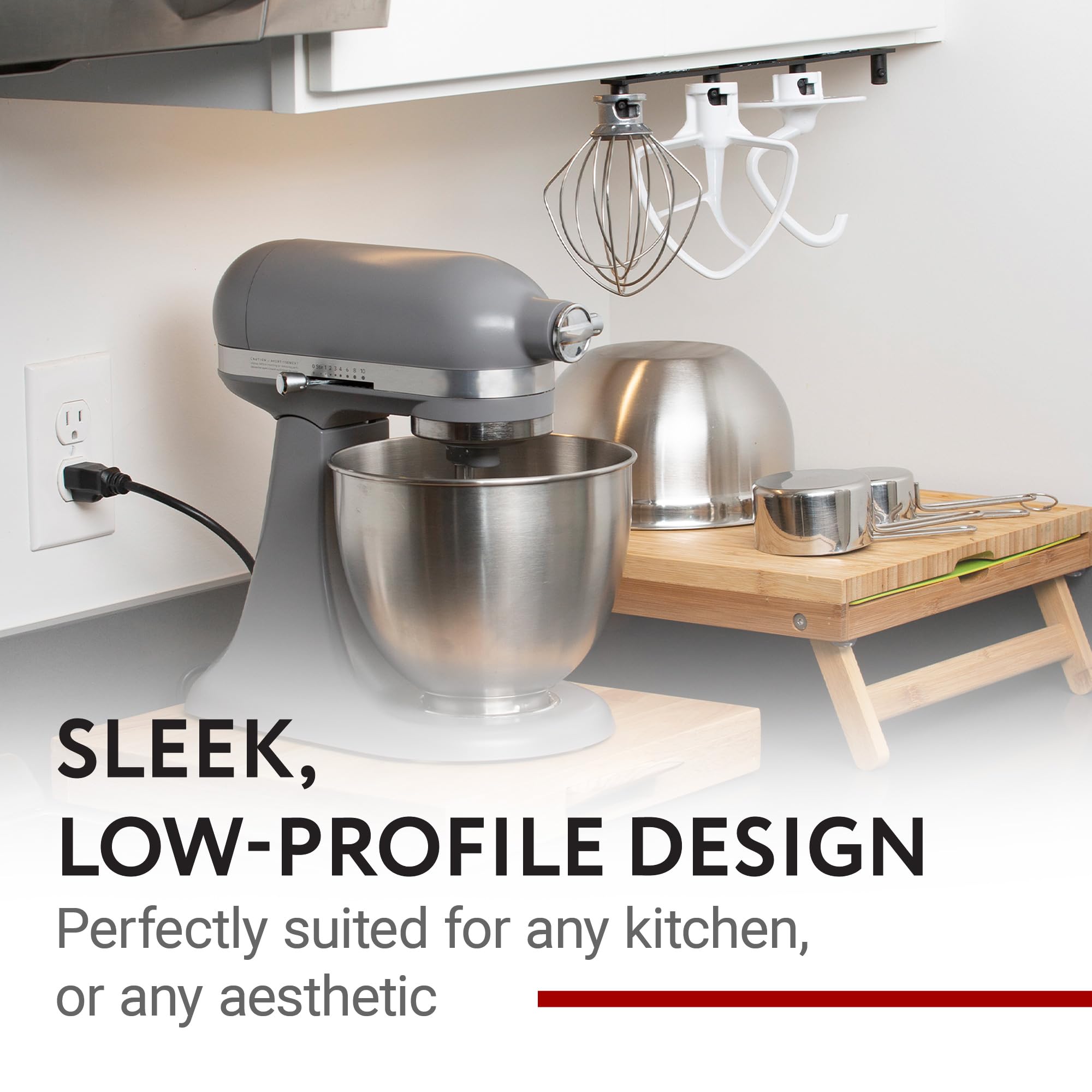 IMPRESA Utensil Holder Wall Mount frees counter space for prep.