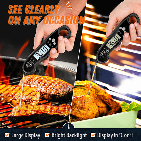 ImSaferell backlit screen aids reading in dim kitchens or outdoors