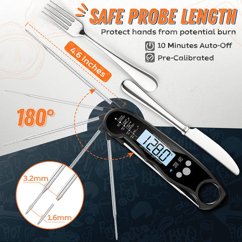 ImSaferell thermometer with hold function lets you lock the temp