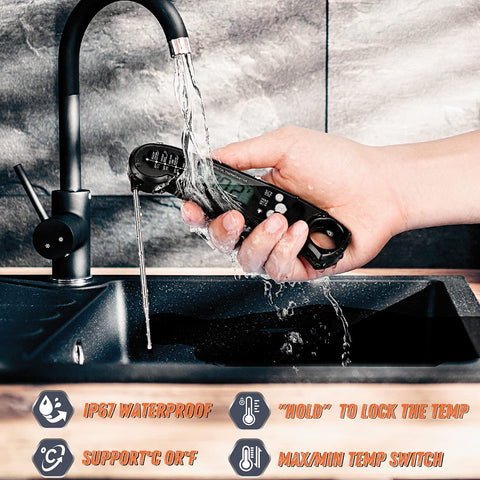 ImSaferell IP67 design withstands splashes and easy cleaning after use
