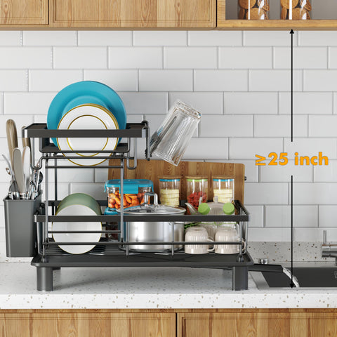 IMXSUMDA dish drying rack removable-parts simplify cleaning and maintenance.
