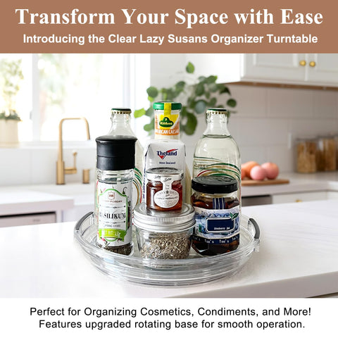 Incostar BPA-free plastic lazy susan supports safe, durable use.