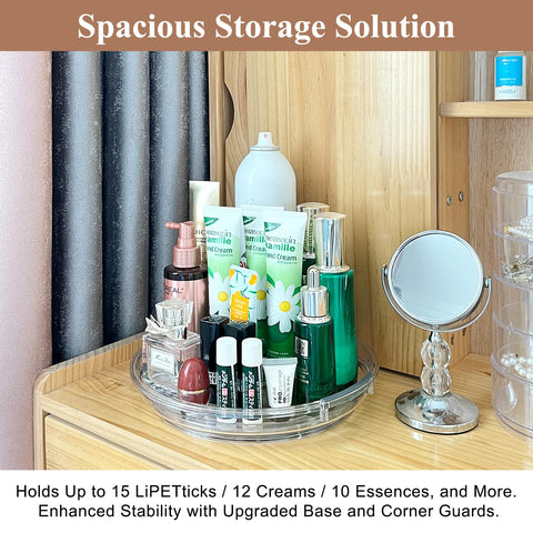 Incostar counterop-top organization lazy susan adds tidy, visible storage.