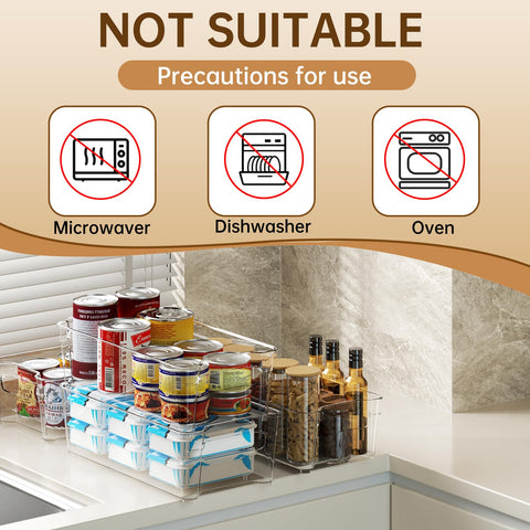 Incostar side-handle fridge bin slides smoothly on shelves