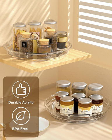 Incostar clear cabinet organizer for visibility and quick access to essentials