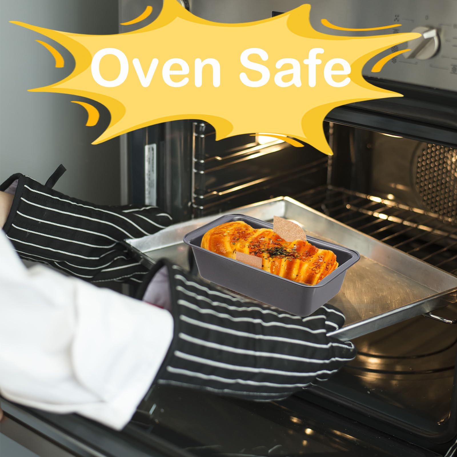 Incycall liners are heat resistant up to 446°F for oven and microwave use.