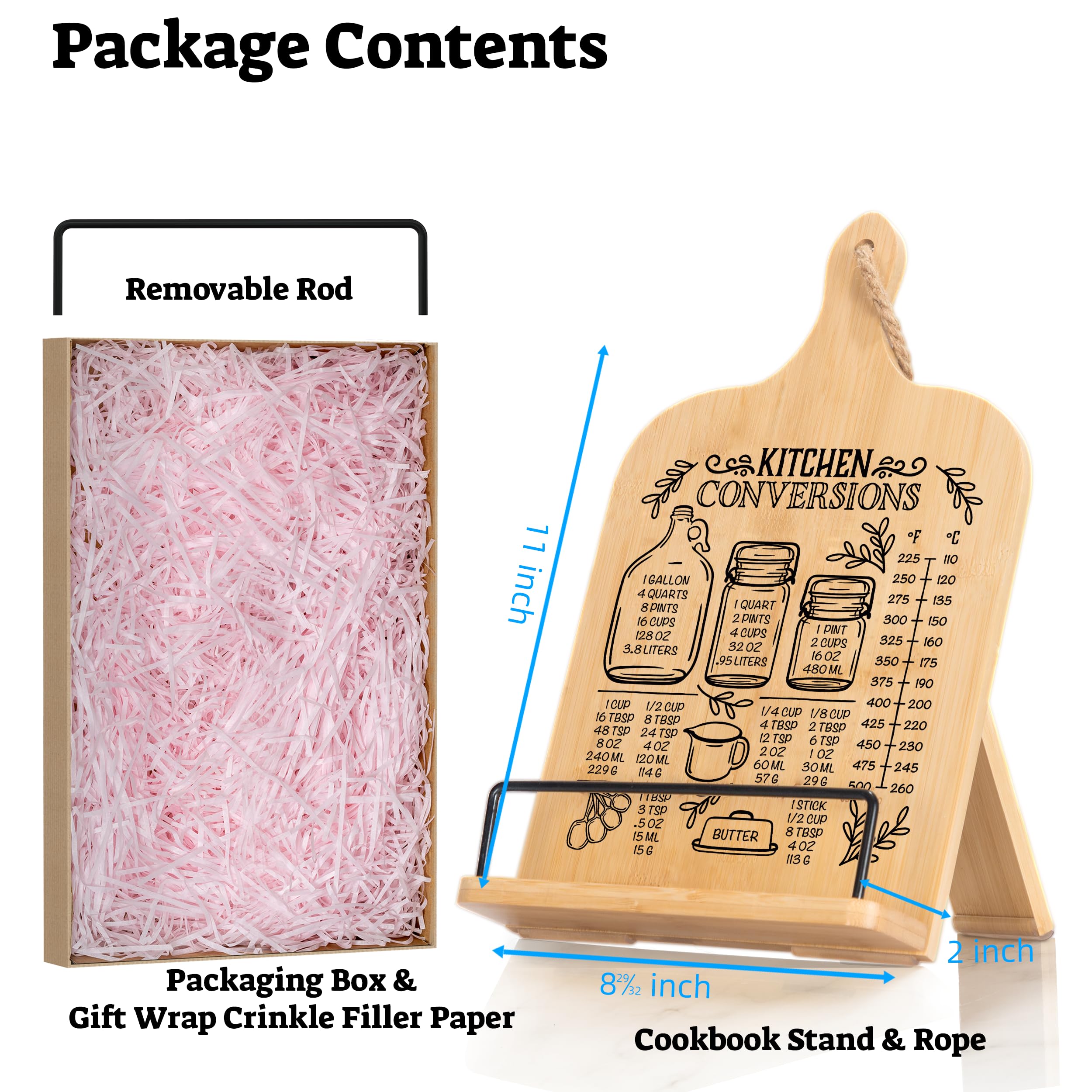 Indirewash natural-wood finish cookbook holder brings warm, artisanal vibes to daily cooking