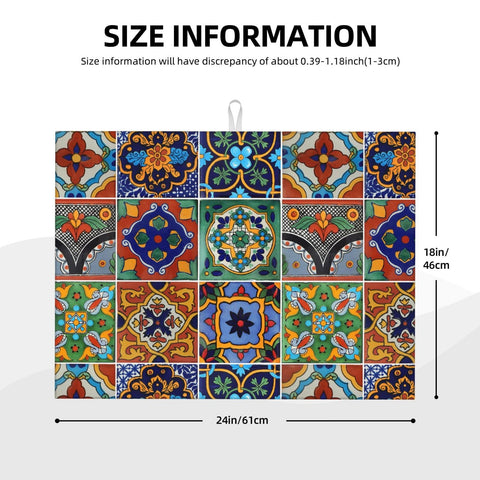 Indokyeyqaz large 18x24 drying mat provides versatile under-sink coverage for bowls and gadgets.