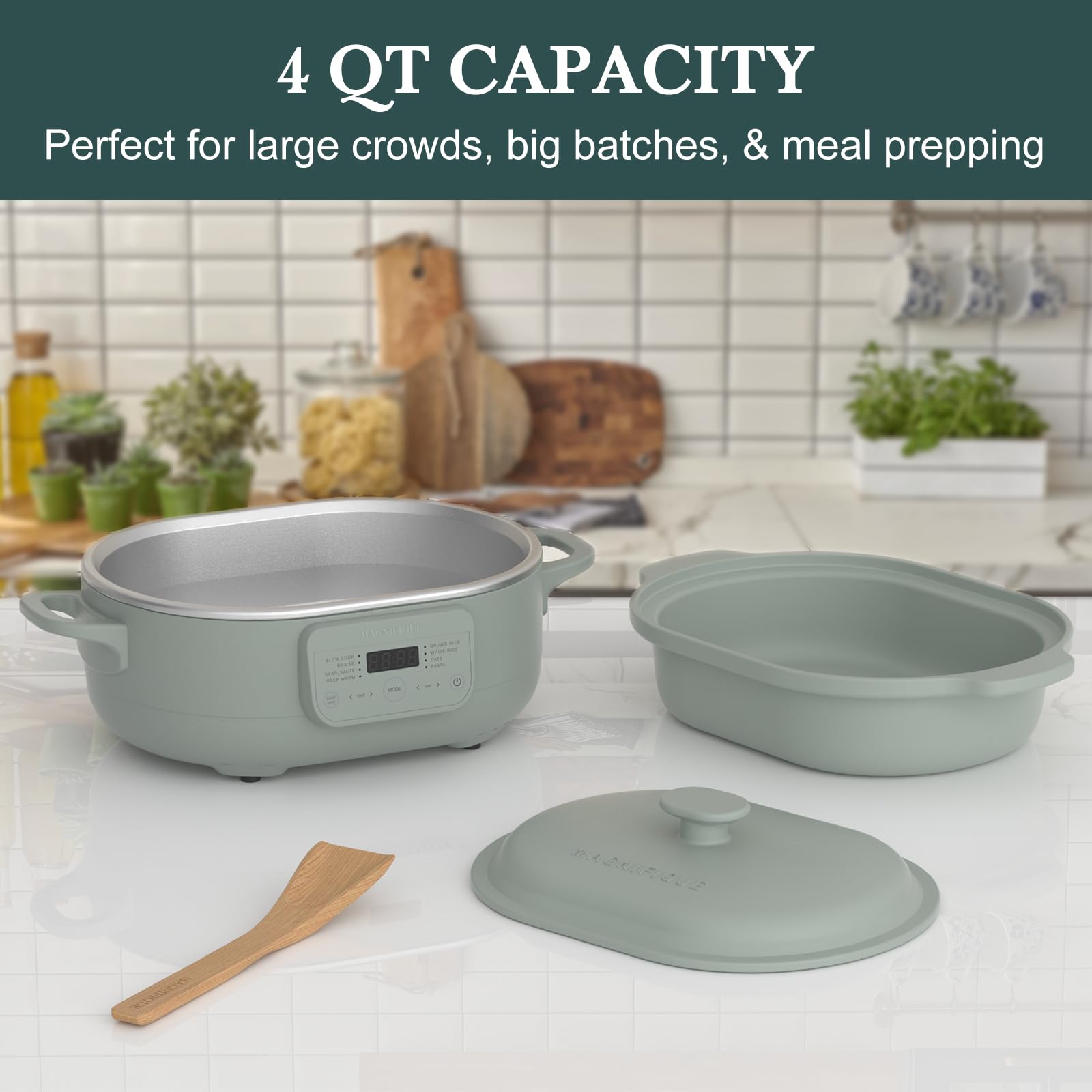 INDY VAC digital display provides a clear overview while cooking.