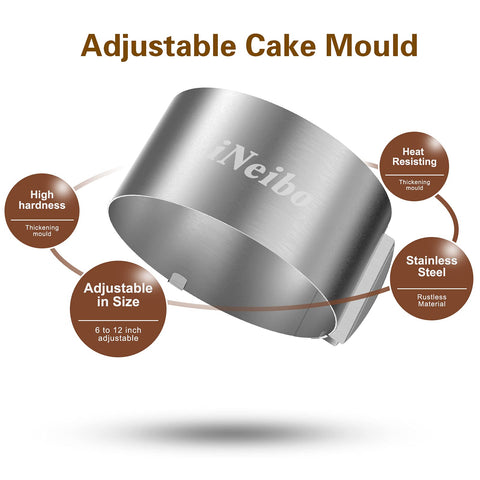 iNeibo brushed stainless steel ring is easy to clean.