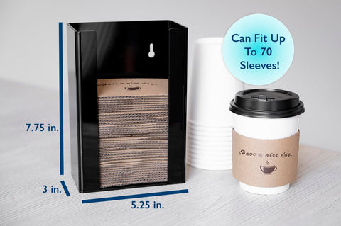 Inevibe 75-sleeve storage capacity reduces clutter on counters and in break rooms.