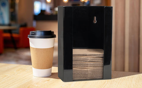 Inevibe countertop or wall-mount sleeve holder suits busy kitchens and cafés.