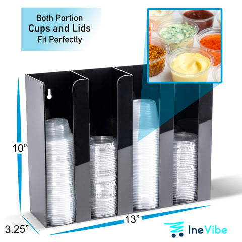 Inevibe organizer separates cups by size for quick prep and less clutter
