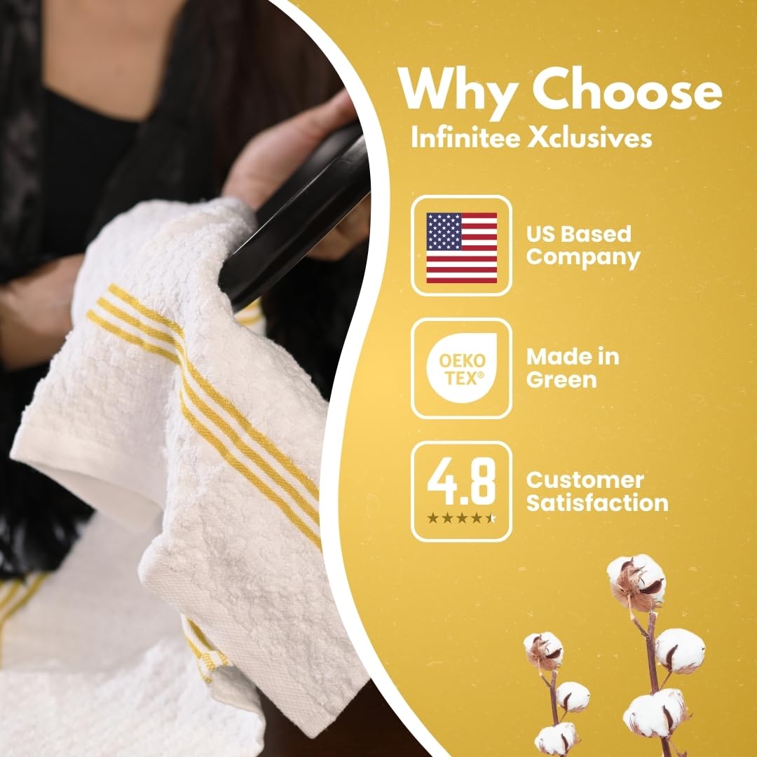 Infinitee Xclusives durable towels endure hundreds of washes without losing softness.