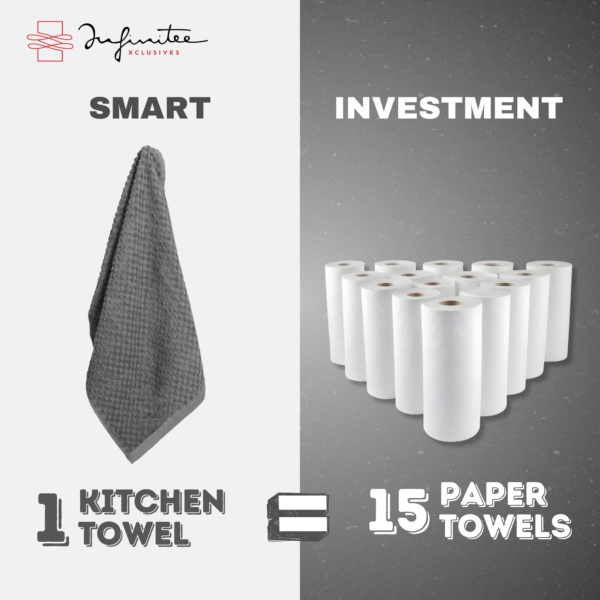 Infinitee Xclusives towels are machine washable for simple care