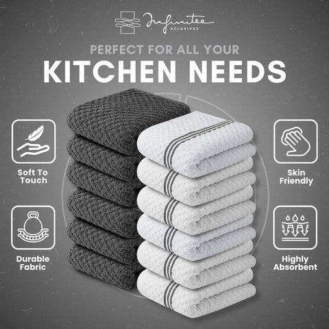 Infinitee Xclusives towels ideal for kitchen drying and everyday cleanup
