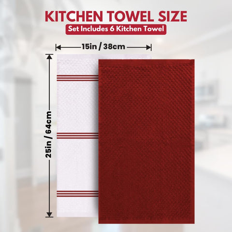 Infinitee Xclusives six-pack towels shown together for value and convenience.