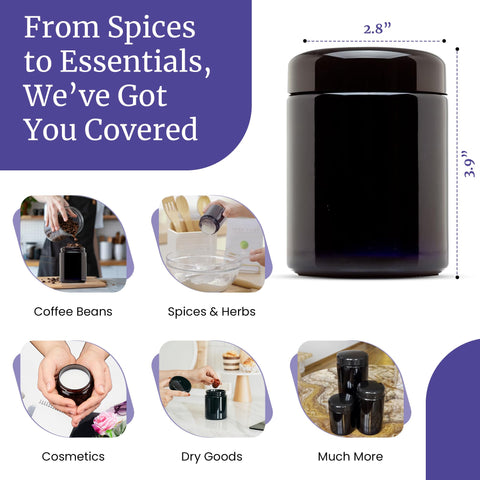 Infinity Jars BPA-free reusable design highlights sustainable storage options.