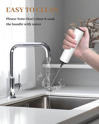 INFOOD Milk Frother easy, two-speed operation for density control.