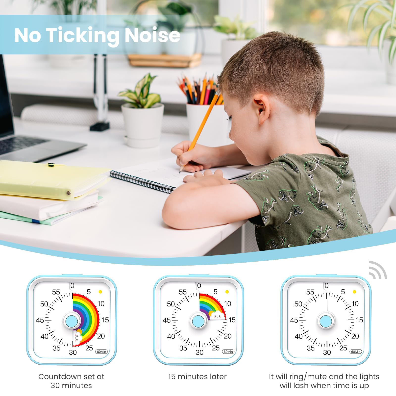 InfPokid silent classroom timer supports smooth transitions without disruption