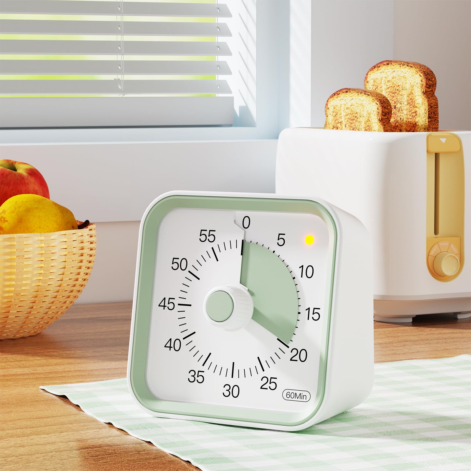 InfPokid visual timer shows 60-minute countdown for long tasks