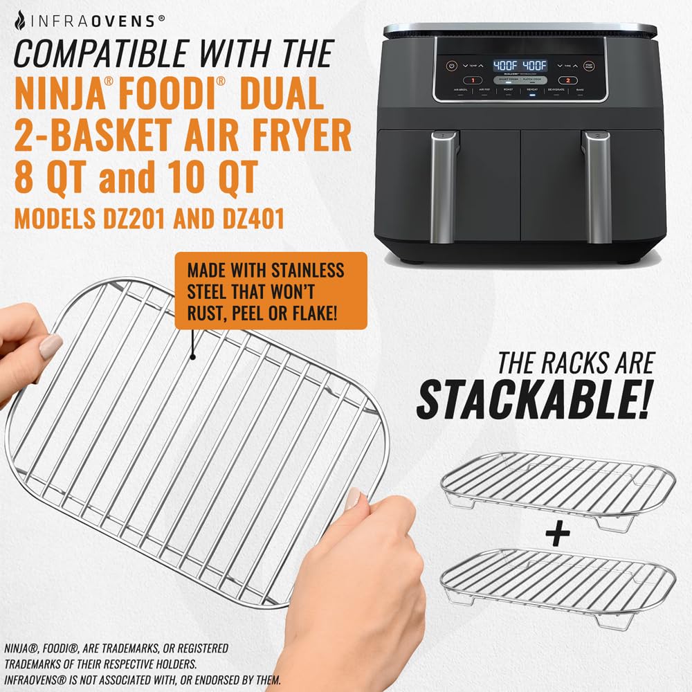 INFRAOVENS air-fryer-liners: reusable sheets keep baskets clean and easy to wash