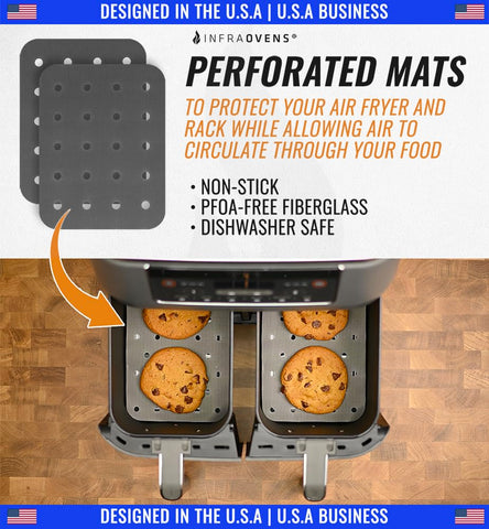 INFRAOVENS mesh-dehydration-mat: even airflow for even dehydration and easy cleanup