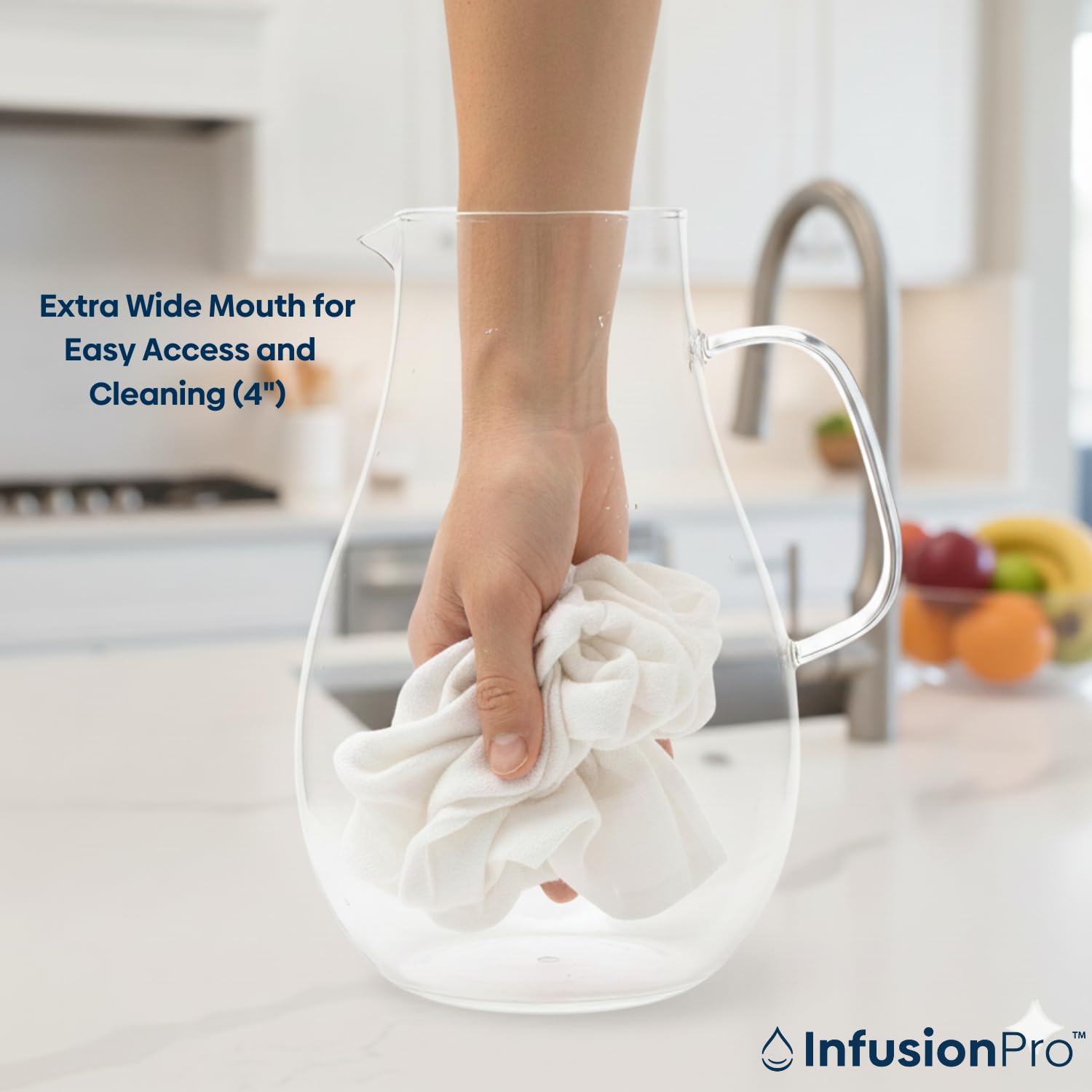 Infusion Pro Microwave-Safe Pitcher for heating beverages directly.