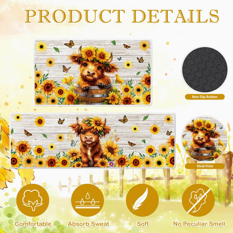 InIsaJace 16x28 inch mat fits compact spaces with absorbent surface.
