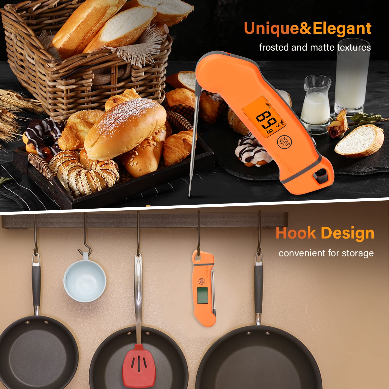 Inkbird IHT-1S waterproof body suitable for outdoor grilling.