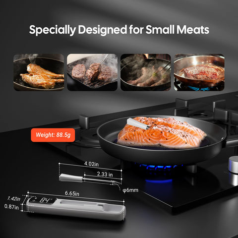 App screen with preset temps guides precise cooking decisions for various meats.