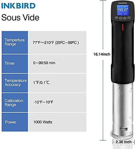Cook in kitchen using sous vide with Inkbird ISV-100W