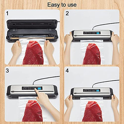 Vacuum sealer modes Moist Dry Seal Vac Jar demonstrated