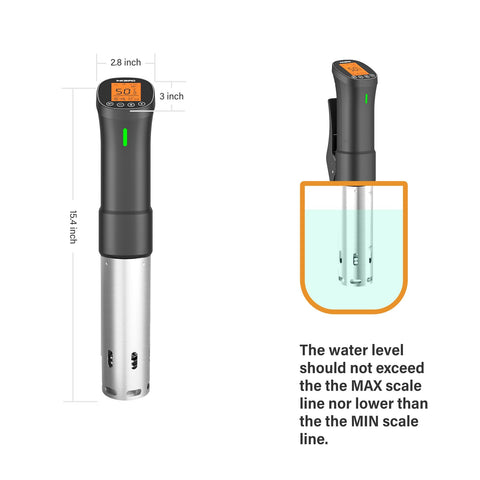 INKBIRD water level alarm communicates safety with auto-stop guidance.