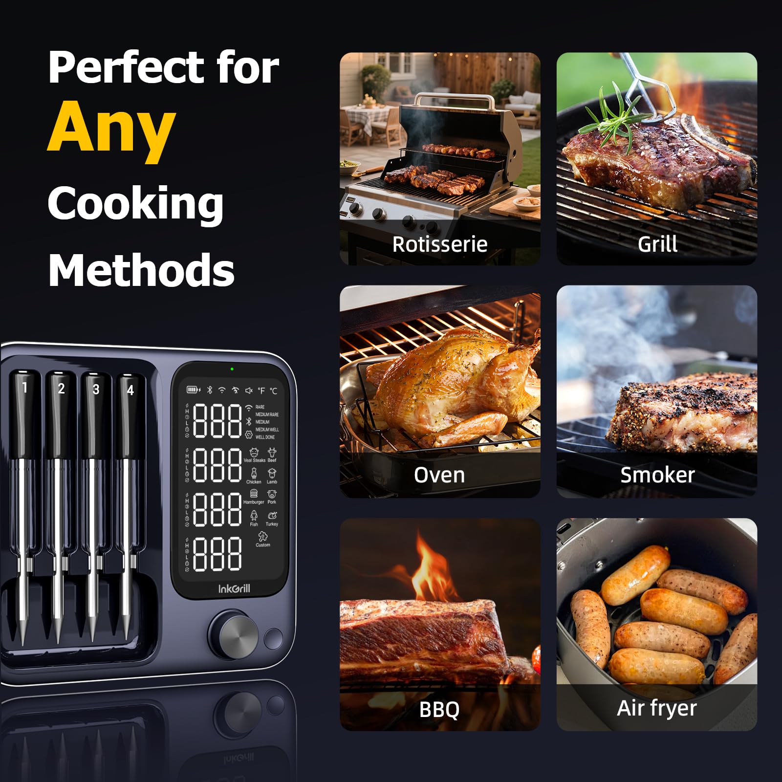 InkGrill local mode provides stable monitoring when signals are weak
