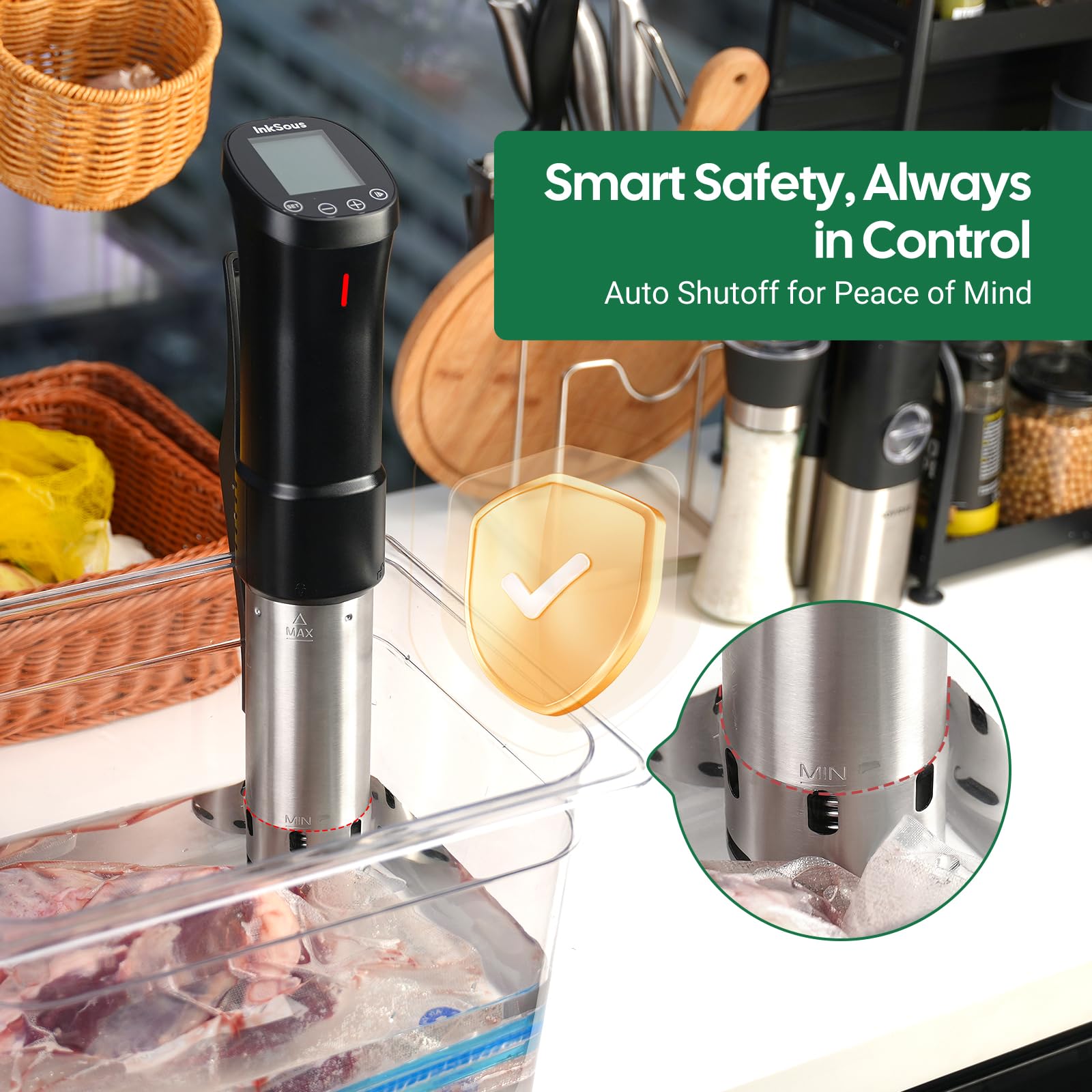 InkSous 1000W heating element delivers rapid heating