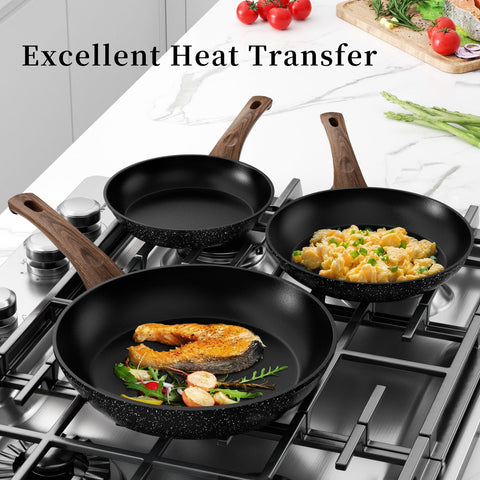 Innerwell 11-inch skillet with lid, ideal for searing and one-pan meals.
