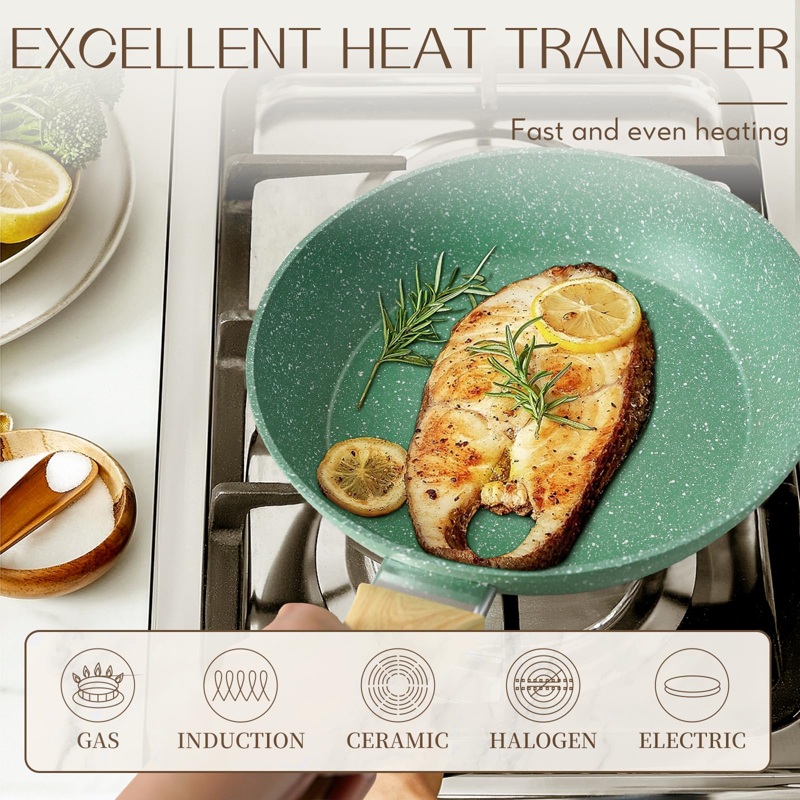 Innerwell aluminium base fast heating and even heat distribution.