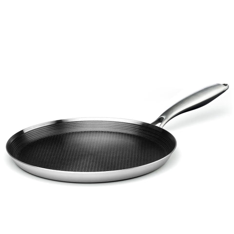 Innerwell 11-inch crepe pan with honeycomb coating for smooth release.