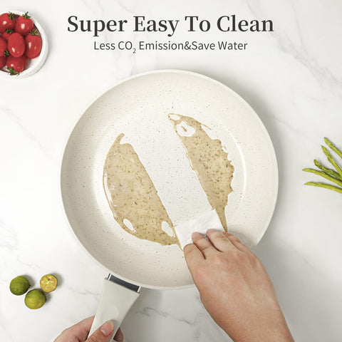 Innerwell dishwasher-safe nonstick pans simplify cleanup after cooking.