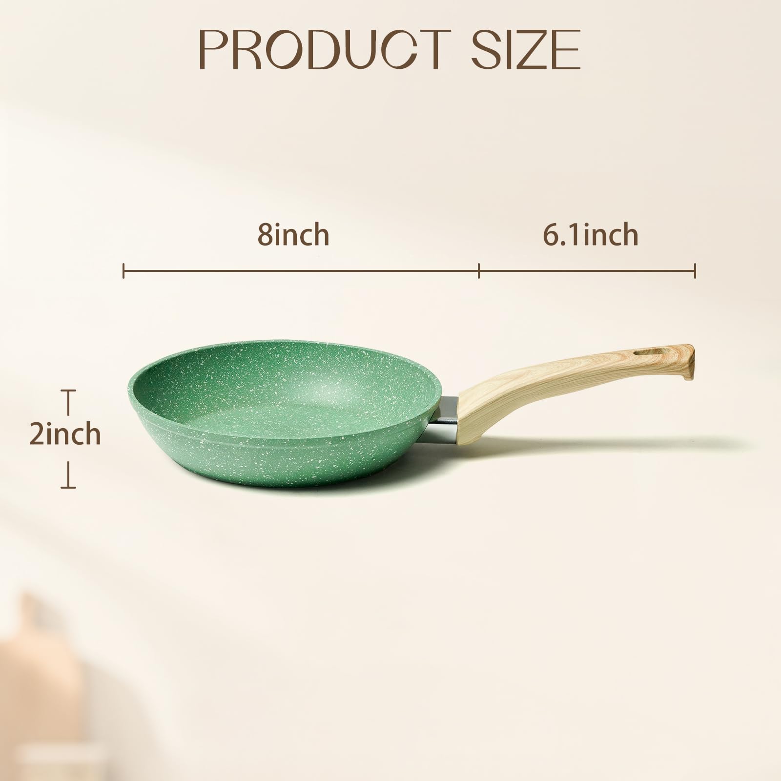 Innerwell easy clean nonstick pan wipe clean after everyday meals.