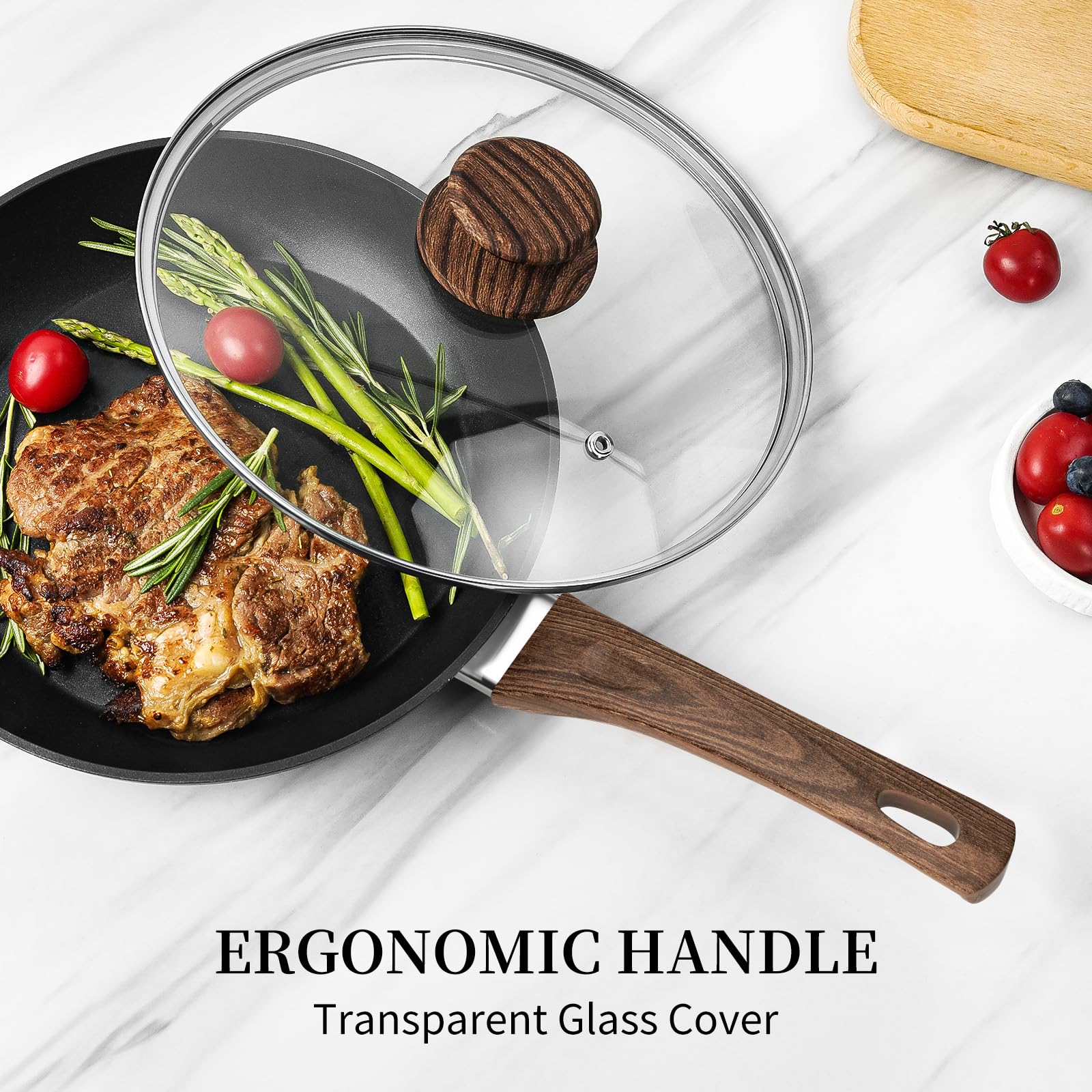Innerwell pans showing induction-compatible magnetic base for versatile cooking.