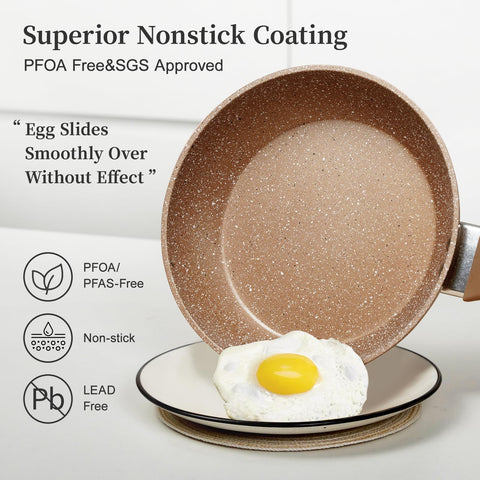 Innerwell granite 3pc 11in skillet with lid great for family meals.
