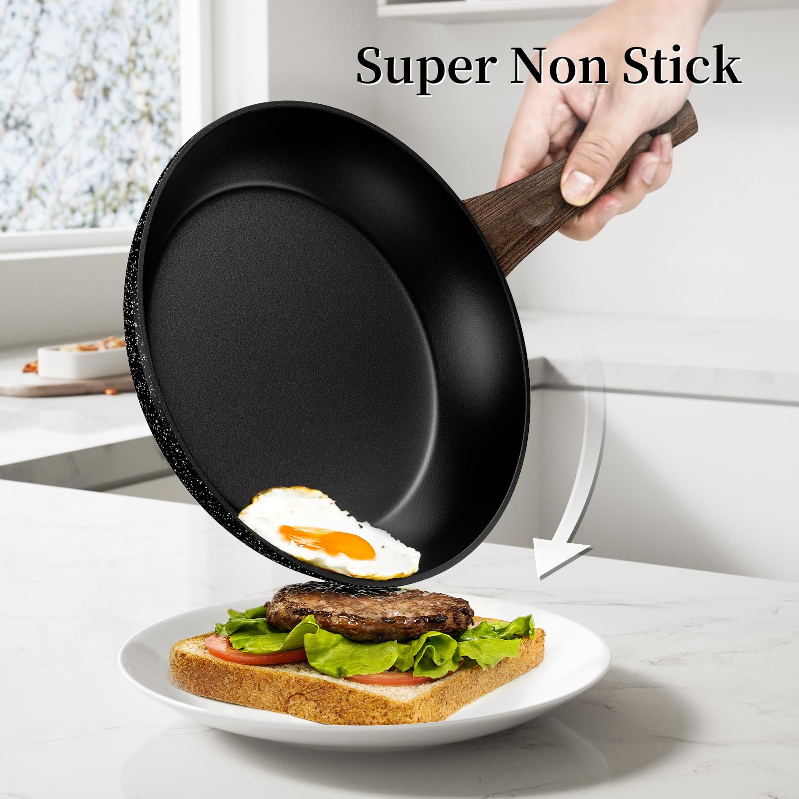 Innerwell granite exterior with smooth non-stick interior for durability