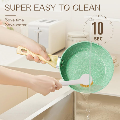 Innerwell induction compatible pan versatile on multiple stove types.