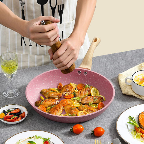 Innerwell multifunctional frying pan in use for vegetables.