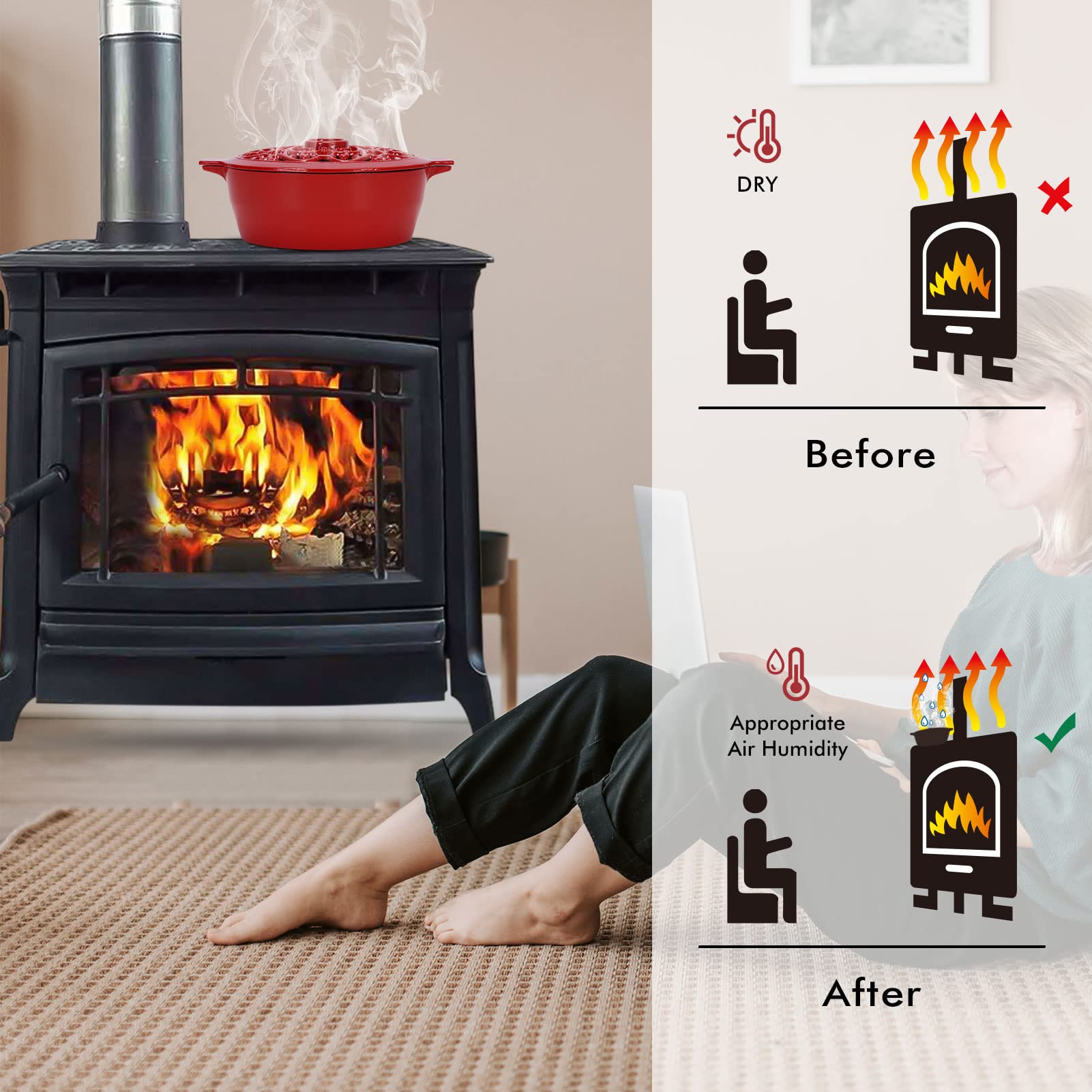 INNO STAGE decorative humidifier adds vintage charm to living spaces.