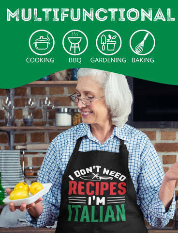 InnoBeta easy-care apron, machine washable for quick cleanup.