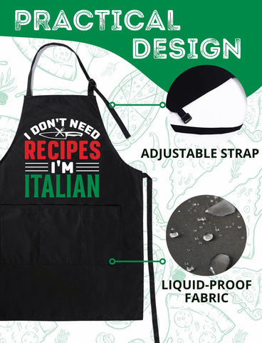 InnoBeta funny print apron for men and women, adds personality to tasks.